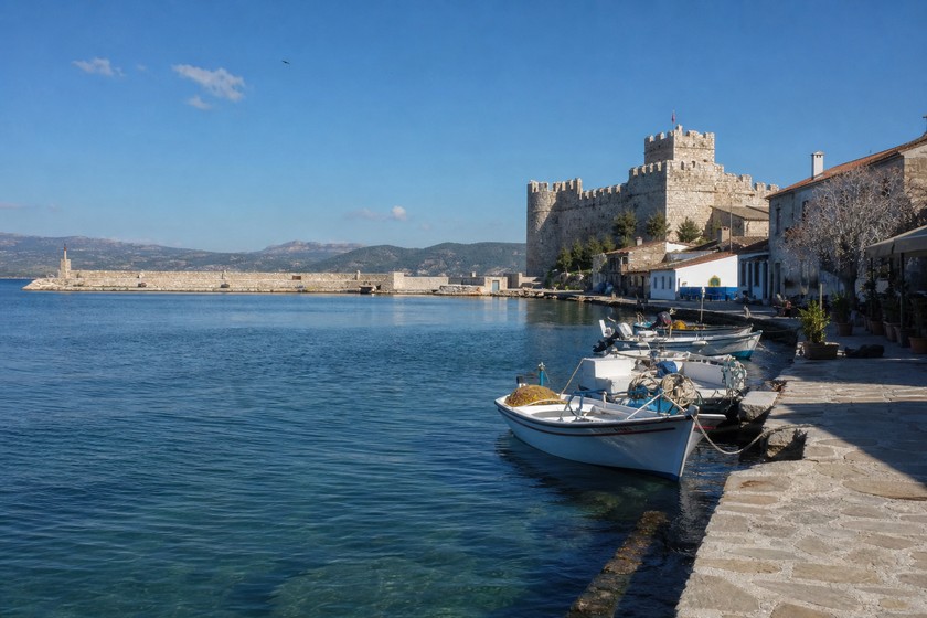 Beşkapılar ve Foça limanı