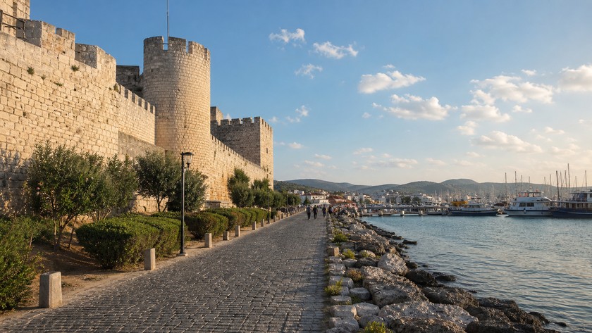 Çeşme Kalesi liman rotası