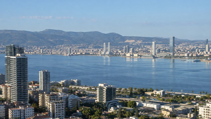 Bayraklı Körfez Manzarası