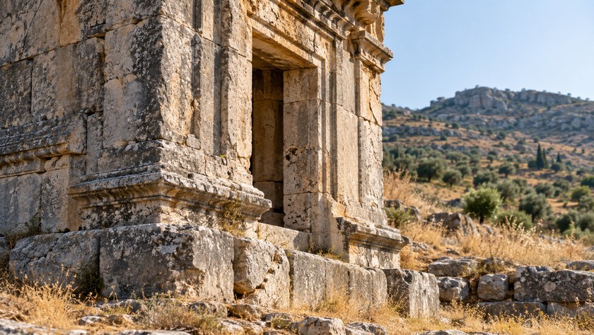 Belevi Anıtı için temsili taş işçiliği