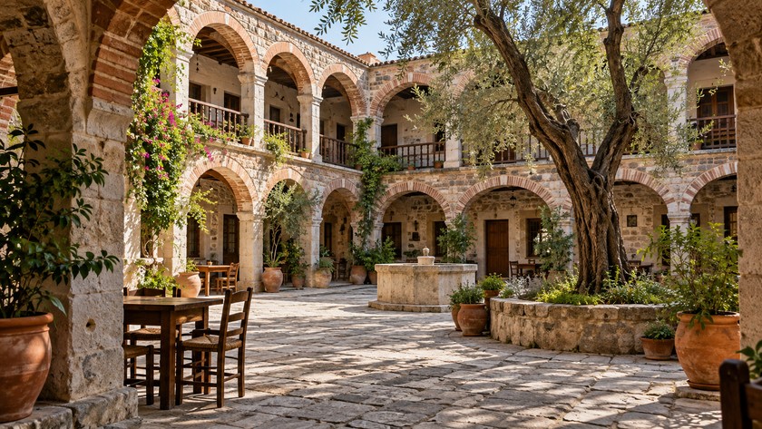 Menemen tarihî han atmosferi